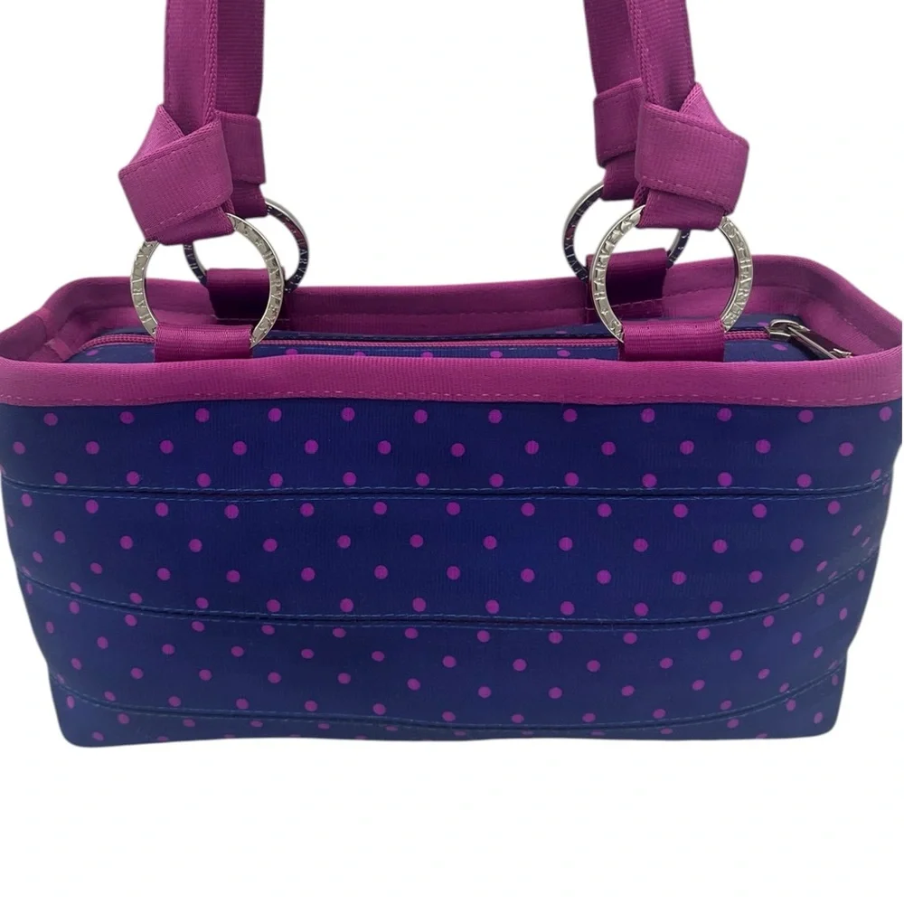 Harveys Seatbelt Bag Carriage Ring Tote in Magenta Dot RARE - Picture 2 of 13